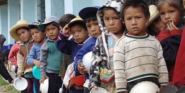 Peligro de desnutrición infantil